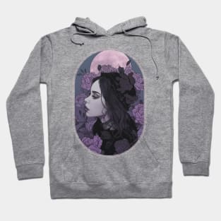 Roses Dark Goth Girl Hoodie